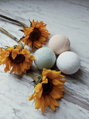 product photography bath bombs